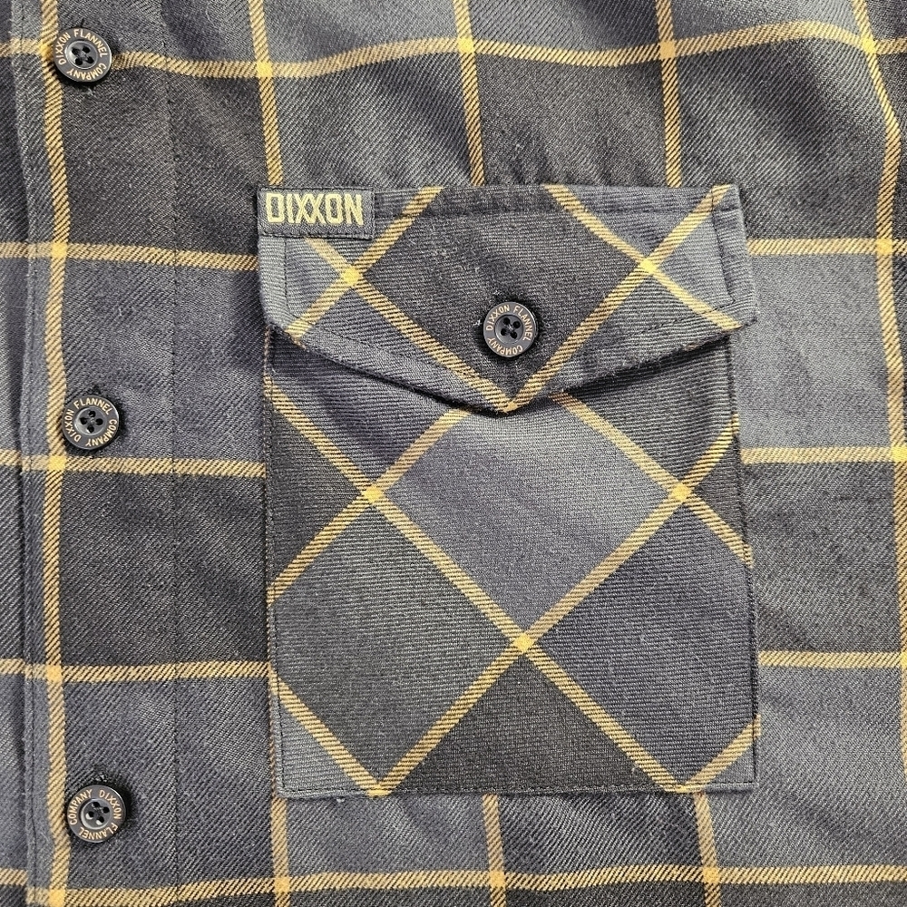 DIXXON The Boot Hill Men's Flannel Plaid Long Sleeve Button Down Shirt L - Picture 4 of 12